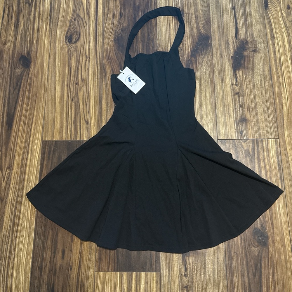 PerZeal Women's Sleeveless Halter Neckless Dress